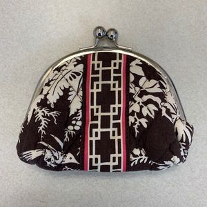 Vera Bradley Double Kiss Coin Purse